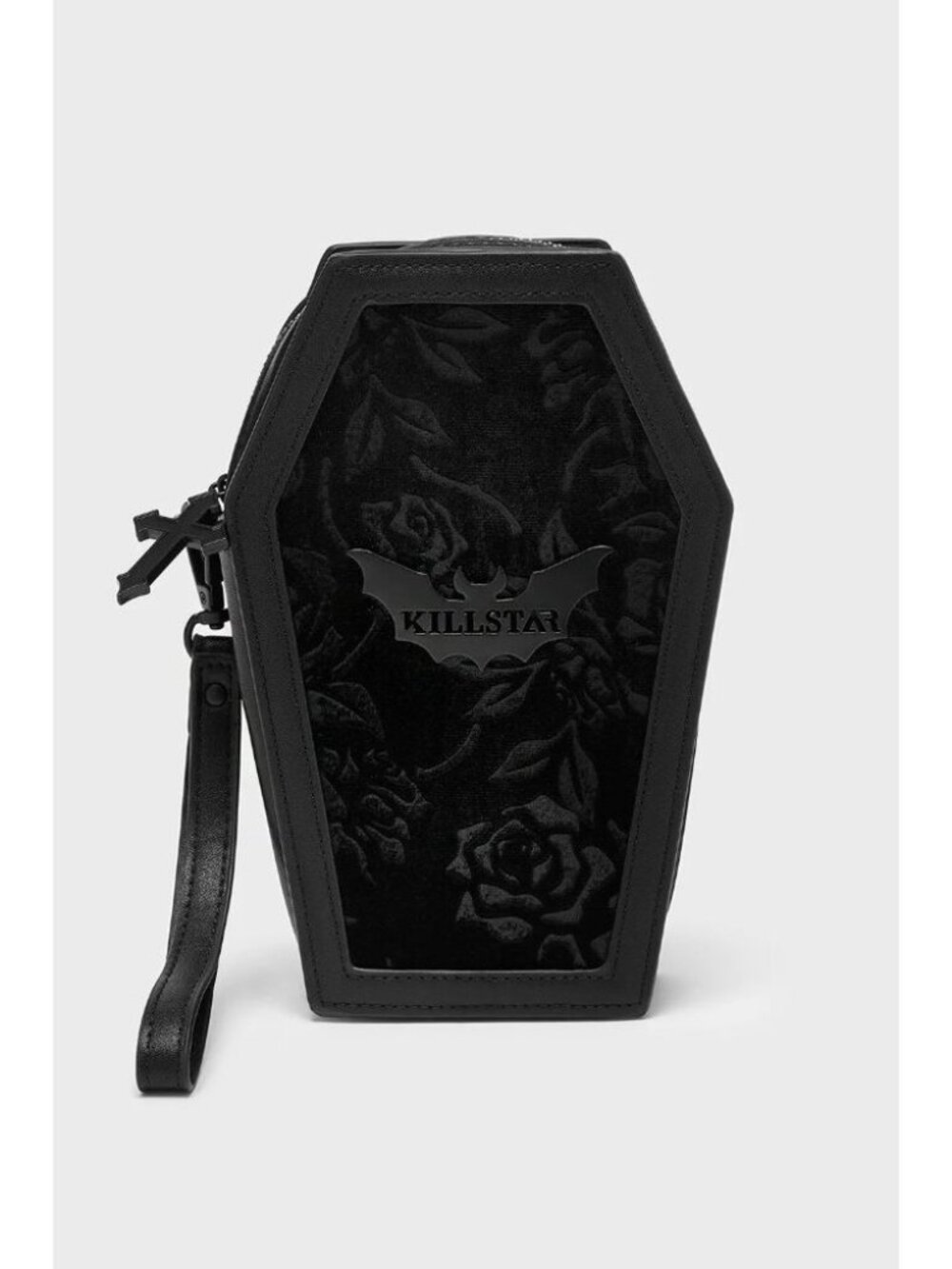 Killstar Vampire's Kiss Coffin Wallet Burnout Velvet Black Bat Accent New In Box - Picture 2 of 6
